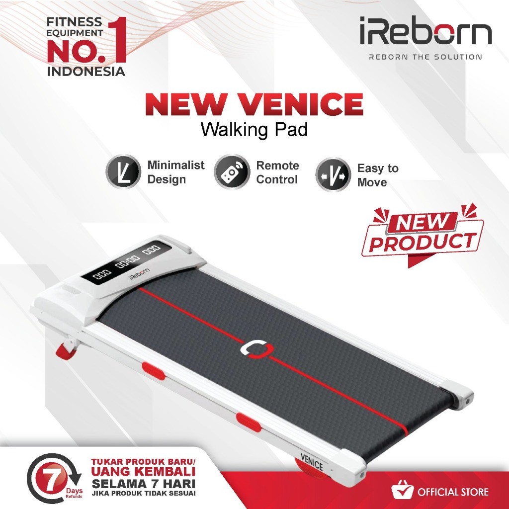 VIVE Alat Fitness Treadmill iReborn Venice M8 (Bandung)