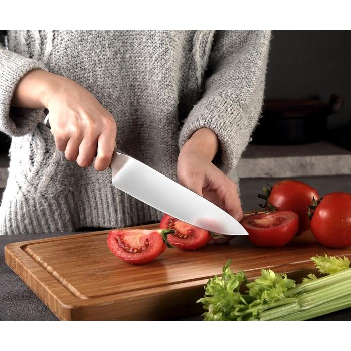 Pisau Dapur Baja Chef Knife Stainless Steel Tajam - Joil N1