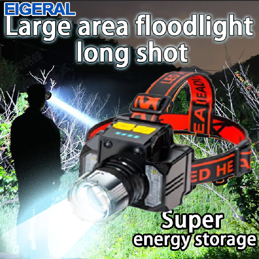 Senter Kepala Led /lampu senter kepala / lampu depan tahan air sensor gerak/LED senter super