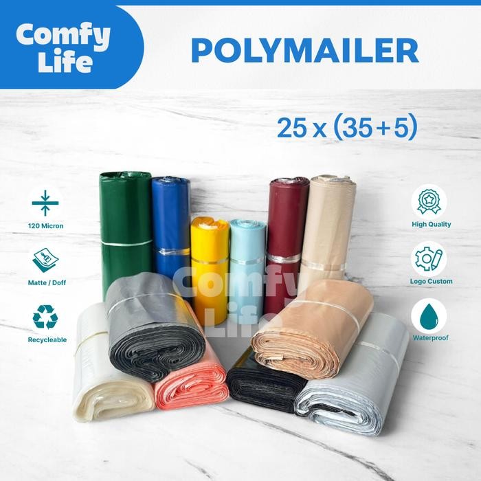 

Aman - 25 X 35Cm Polymailer Polybag Kantong Amplop Plastik Packing (Isi 100)