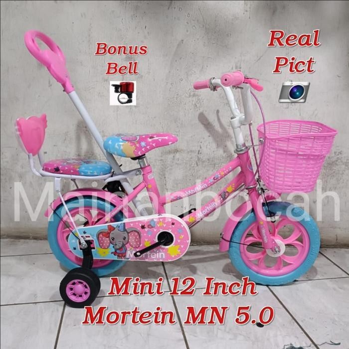 TREA TERMURAH Sepeda Anak Mini Atlantis Nabila 12 Inch Sepeda Mini 12 Atlantis Dorongan Stir Sepeda