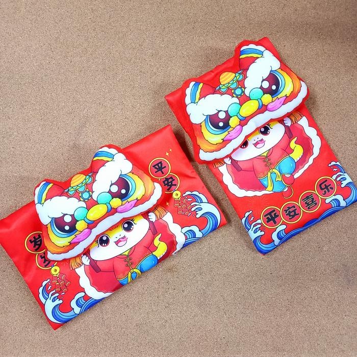 

Aman - Tas Angpau Imlek / Dompet Kain / Angpau Imlek 3D Naga ( Tali )