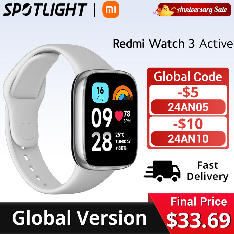 [World Premiere] Xiaomi Redmi Watch 3 Active1.83'' LCD Display Blood