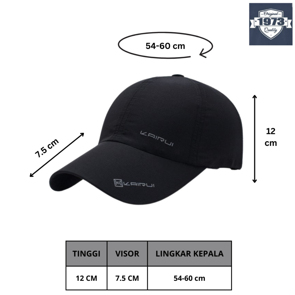 Tpi Outdoor Gunung Running Topi Baseball Ropi Laki Laki Cowok Promo Olahraga Topy Polos Casual Model