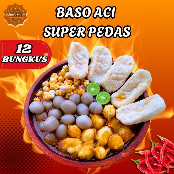 

Ready JT BASO ACI SUPER PEDAS 12 BUNGKUS RADJASNACK Food