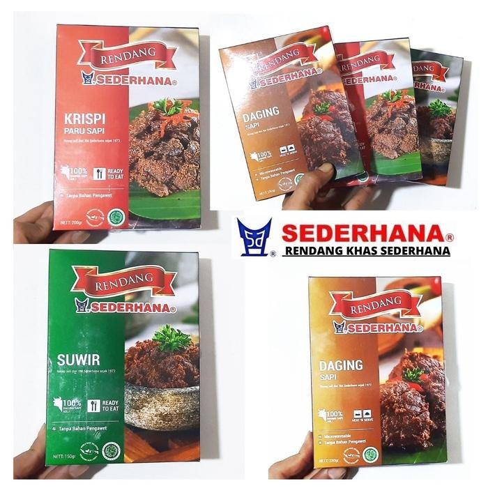 

SALE !!! RENDANG DAGING SAPI SEDERHANA HALAL 119 READYY
