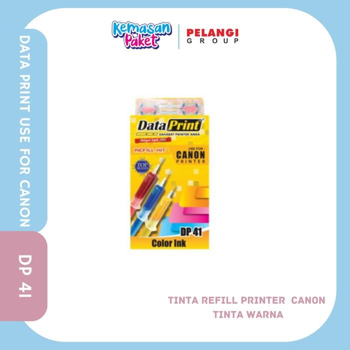 

TINTA REFILL PRINTER CANON IP2770 DATA PRINT WARNA DP 41