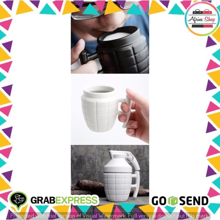 Gelas Mug Model Granat Tangan - KG4566
