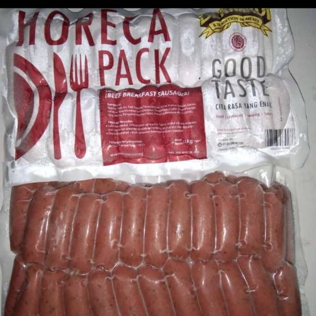 

debo Sosis Sapi Ayam Bernadi Valeu Pack Halal 1kg