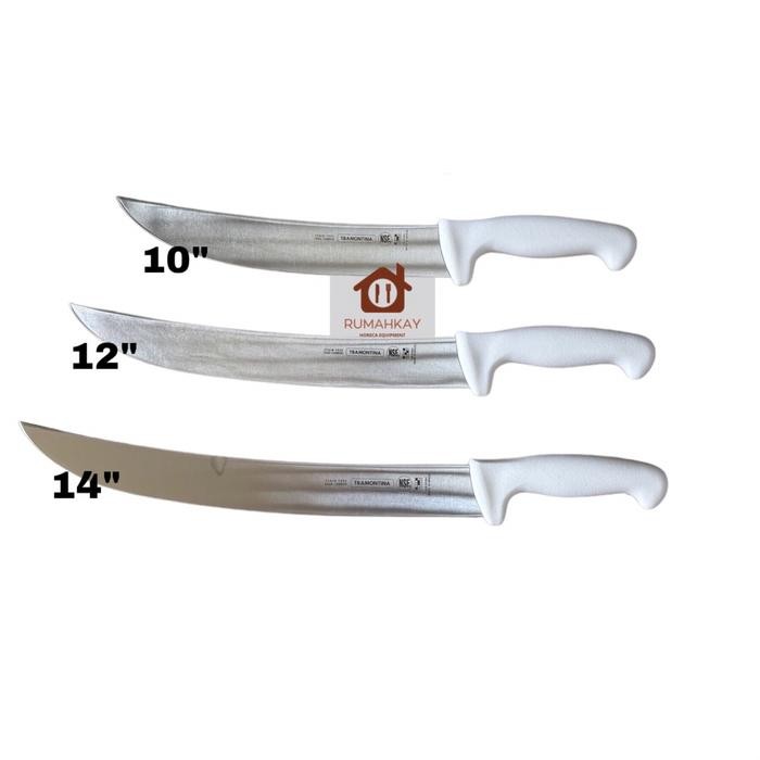 Tramontina Cimeter Butcher Knife / Pisau sembelih pengupas kulit ORIGINAL