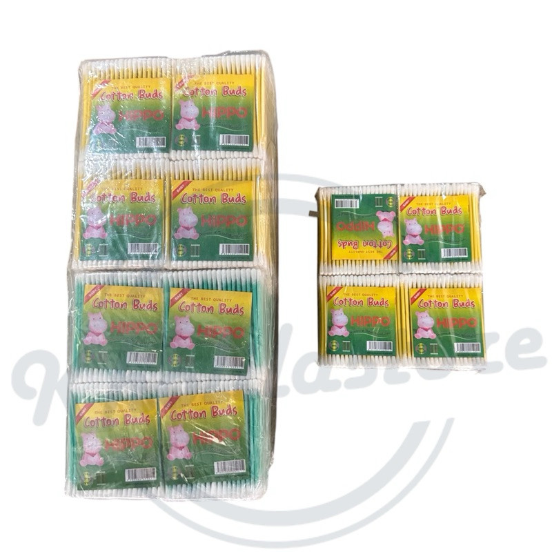 

Ready (10 Pak) Cotton Bud Baby Dewasa Cottonbud Halus Hippo 40 Stick Termurah