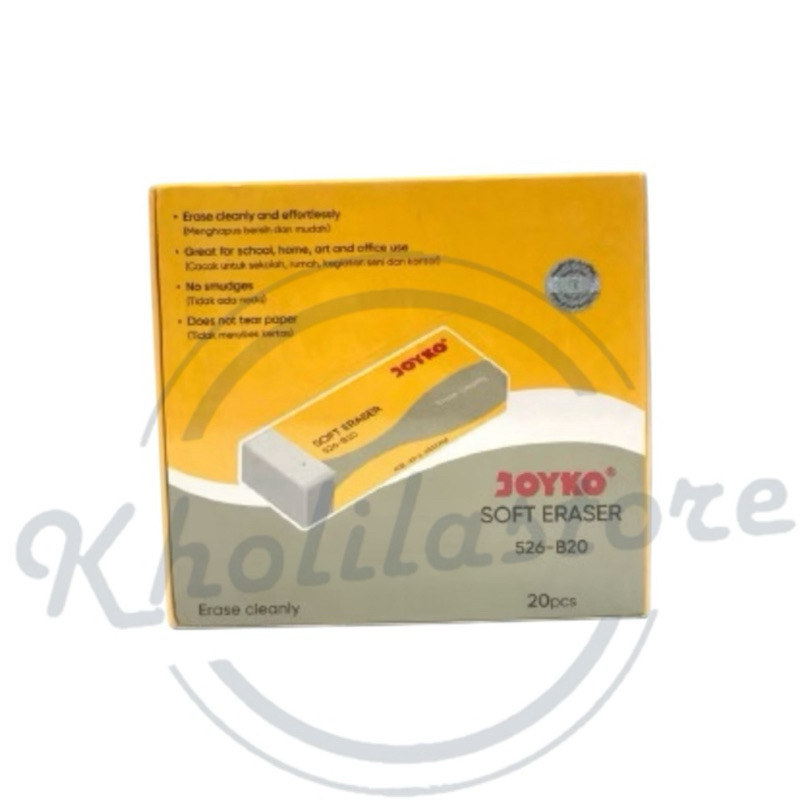 

Promo (20 Pcs) Eraser / Penghapus Joyko Putih 526-B20 Original