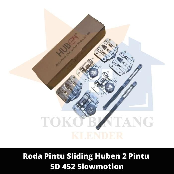 Roda Pintu Sliding Huben 2 Pintu SD 452 Slow Motion (set)