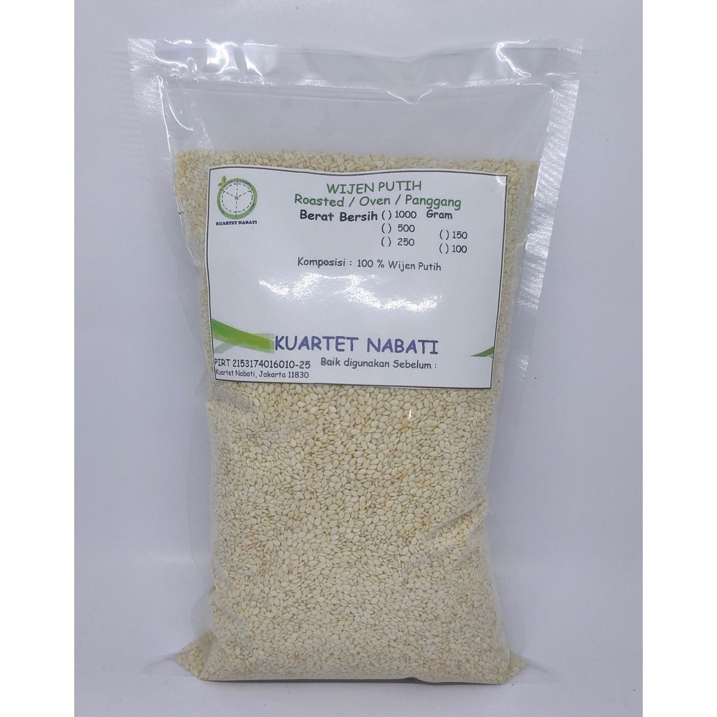 

Terlaris! gr Roasted Wijen Putih / White Sesame Seeds - Oven - Sangrai - ng