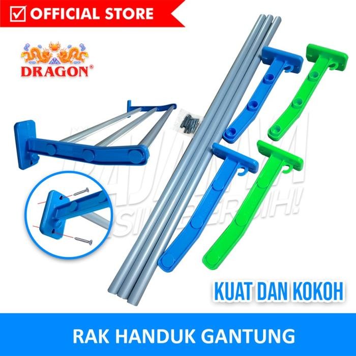 Jemuran Handuk Dinding Baju Towel Alumunium Jemuran Jumbo Dragon