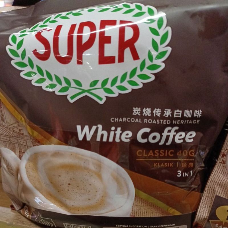 

PROMO Kopi Super White Coffee Classic isi 15sachet exp 11/25