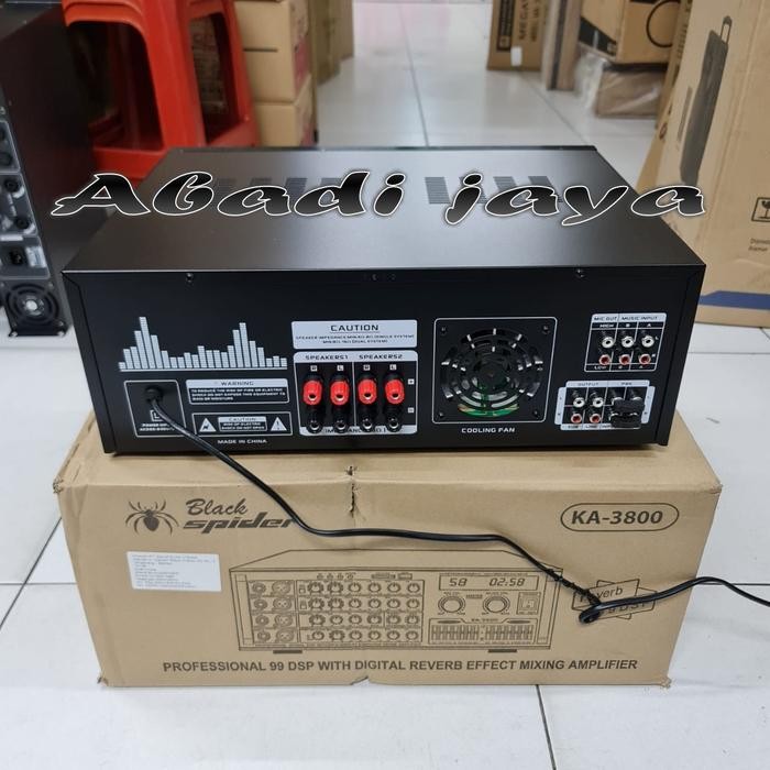 Amplifier Black Spider Ka 3800 Ka3800 Video In Out Key Control