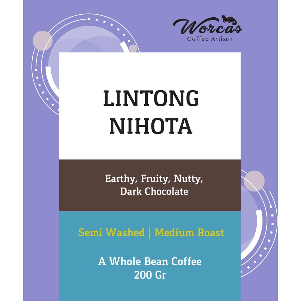 

PROMO WORCAS Kopi Arabika Lintong Nihota 200 Gram - Medium Roast