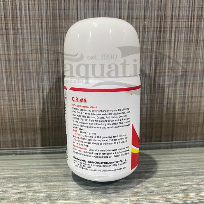 C.R.#6 COLOR RICH #6 VITAMIN MERAH IKAN HIAS ARWANA KOI CR 6 CR6 OBAT