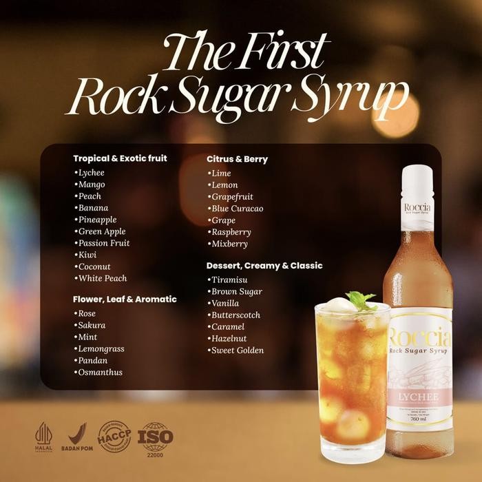 

Tjia Wu - Roccia Rock Sugar Syrup Caramel - Syrup Gula Batu Rasa Caramel