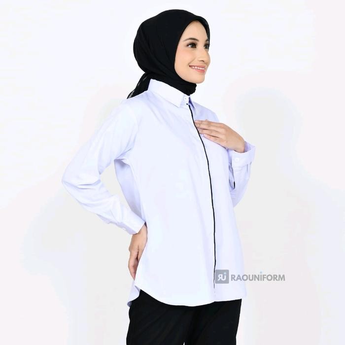 Kemeja Putih Kantor Pria Dan Wanita/Baju Kerja Kesehatan/Baju Kemeja Putih Wanita/Baju Putih Pria