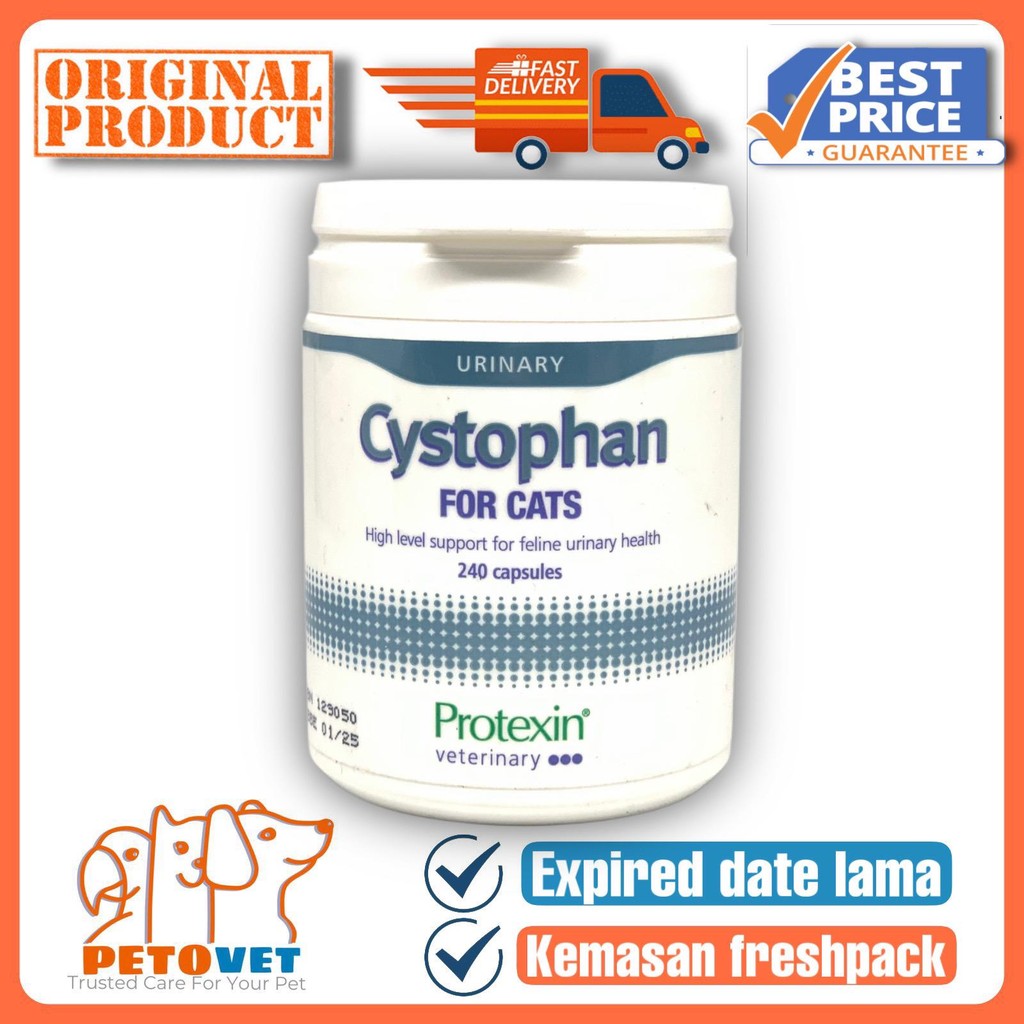 cystophan Obat urinary saluran kencing Kucing mirip Cystaid / Botol