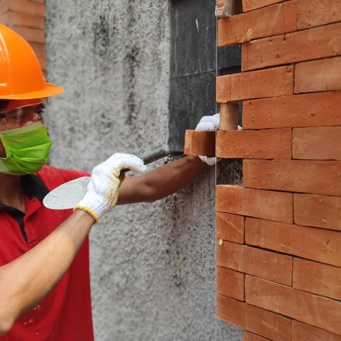 Teracotta tebal bisa lantai carport mobil Kode 1006