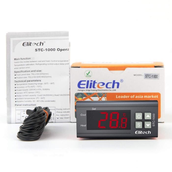 Thermostat Elitech Stc-1000 Ori Digital Termostat Stc1000 Thermometer