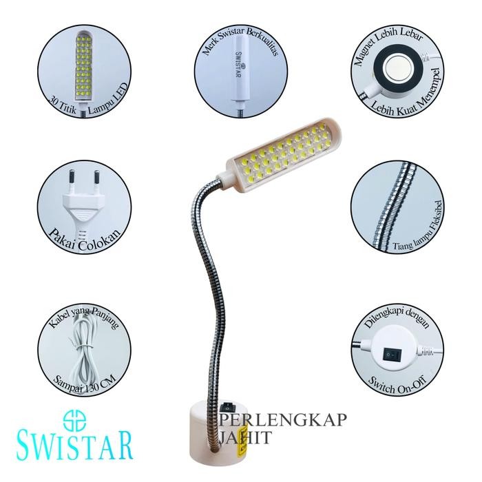 Lampu Mesin Jahit LED 30 Titik Swistar