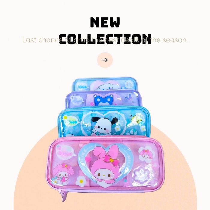 

KOTAK PENSIL IMPORT / TEPAK PENSIL KARAKTER / PENSILCASE KUROMI MELODY
