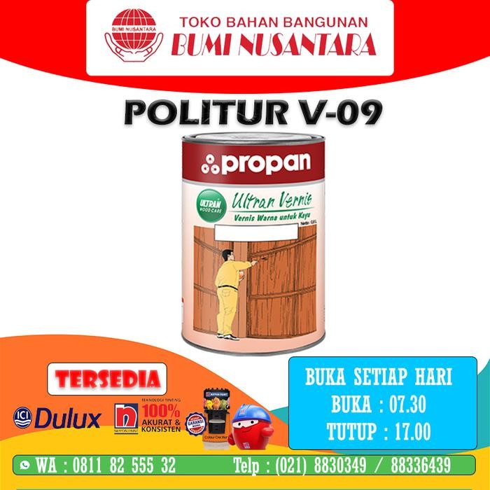 BEST SELLER ULTRAN VERNISH V09/ POLITUR KAYU PROPAN PERNIS PROPAN