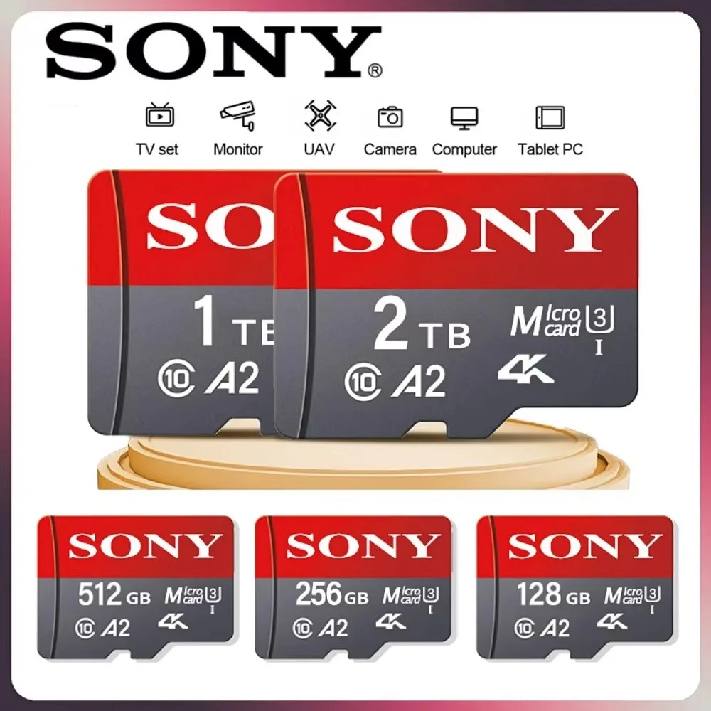 Original 2Tb Sony Micro Sd Card High Speed Memory Card 128Gb 256Gb 512Gb 1024Gb Microsd Flash Card
