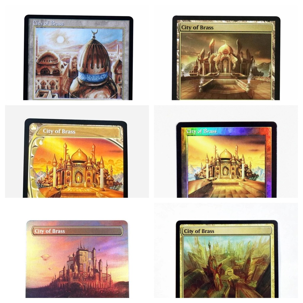 (City Of Brass) Holo/Foil Land Sets Tcg Magical Proxy Cards Game Quality Proxy Gathering Board