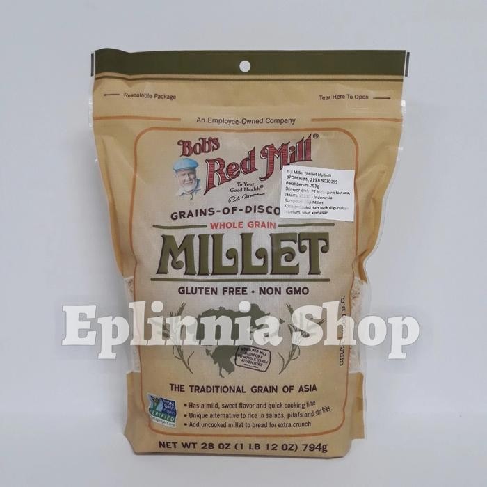 

SALE !!! BOB'S RED MILL MILLET HULLED 794 GR - BIJI MILET READYY