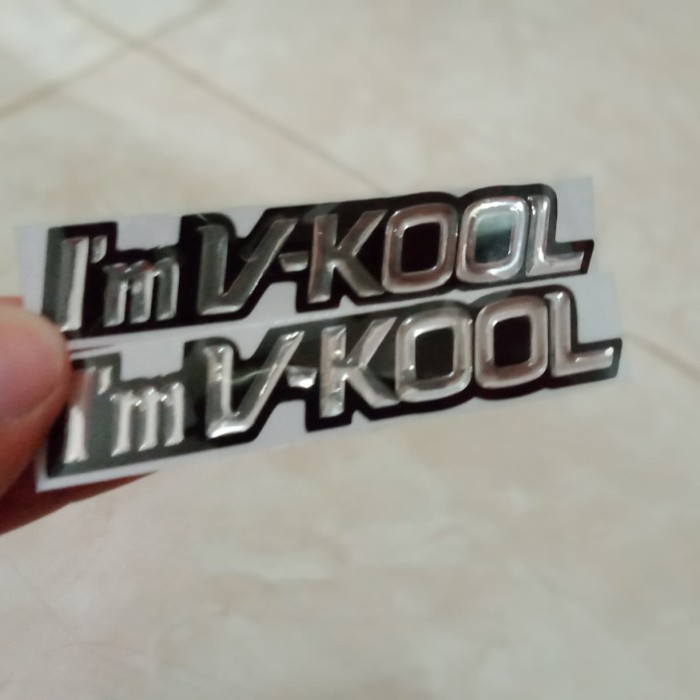 stiker timbul vkool isi 2 pcs