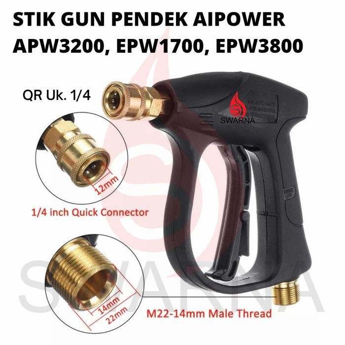 APW3200 EPW1700 AIPOWER STIK GUN PENDEK HH PRESSURE JET CLEANER