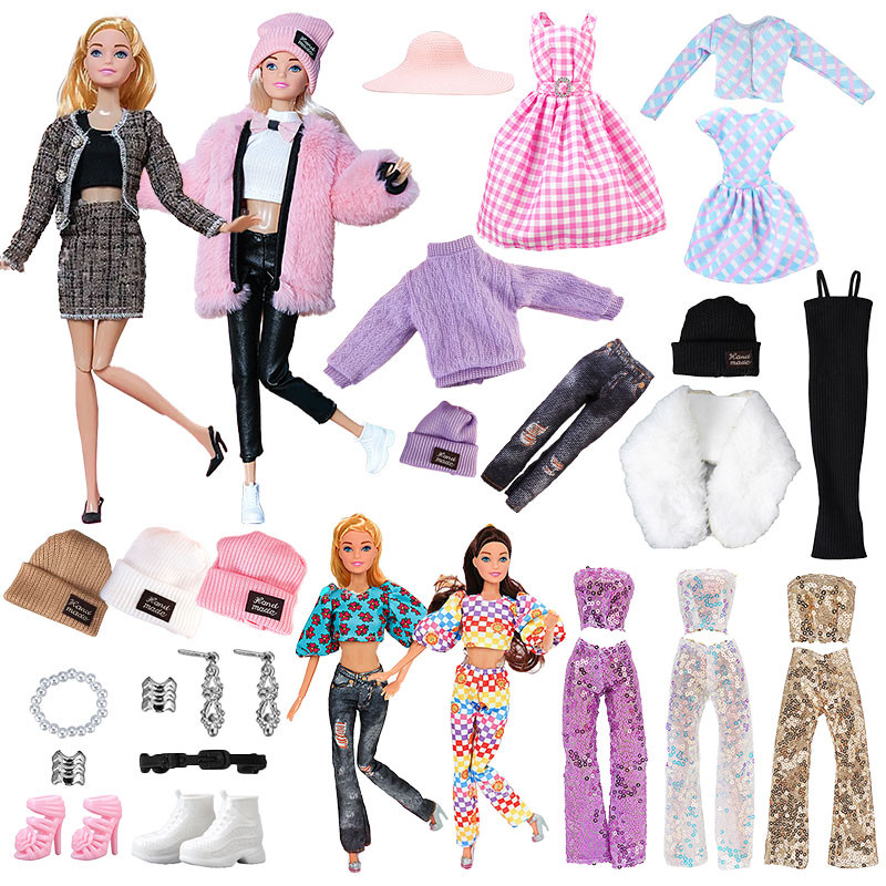 25 Style Doll Clothes For Barbie Outfit Dress Fashion Coat Sweater Suitable For 30Cm Bjd Doll