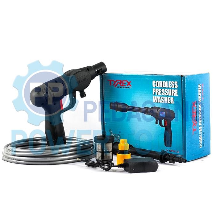 TYREX CORDLESS JET CLEANER MESIN CUCI STEAM MOTOR MOBIL AC BATERAI 12V