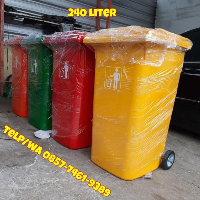 TEMPAT SAMPAH BESAR/TONG SAMPAH BESAR/BAK SAMPAH BESAR KAPASITAS 240 L
