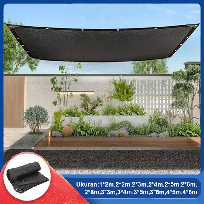 PREMIUM Paranet Jaring 90% Hitam Sunshade Net Anti UV Shading Net Murah Net