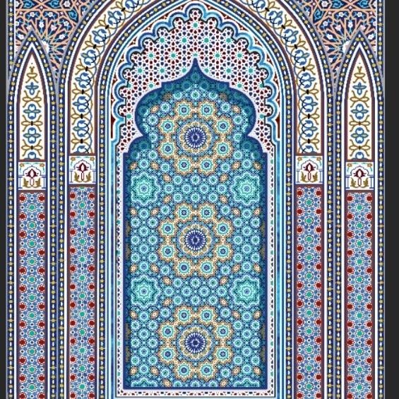 [Konaa] Wallpaper Kaligrafi Mihrab Masjid