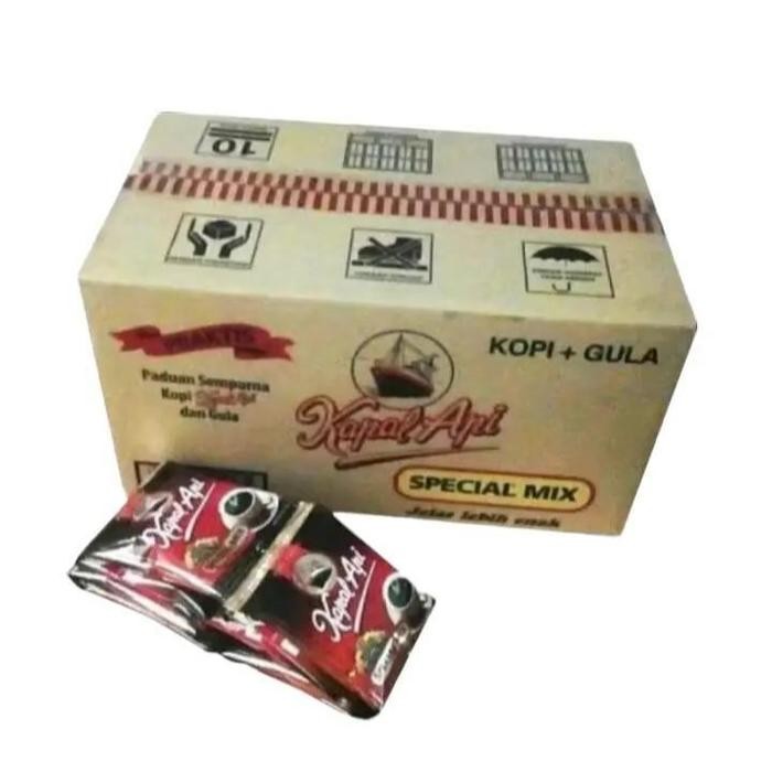 

API kapal api special mix per 1 dus isi 12 renceng Coffee Kopi Bubuk Hitam Gula Robusta