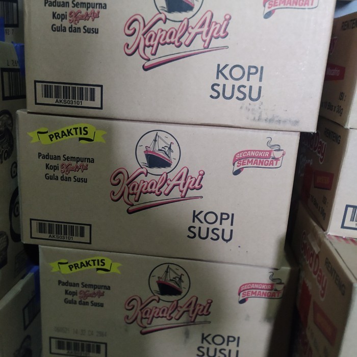 

Kopi Kapal Api Susu 31gr per dus ( 120 sachet) Termurah