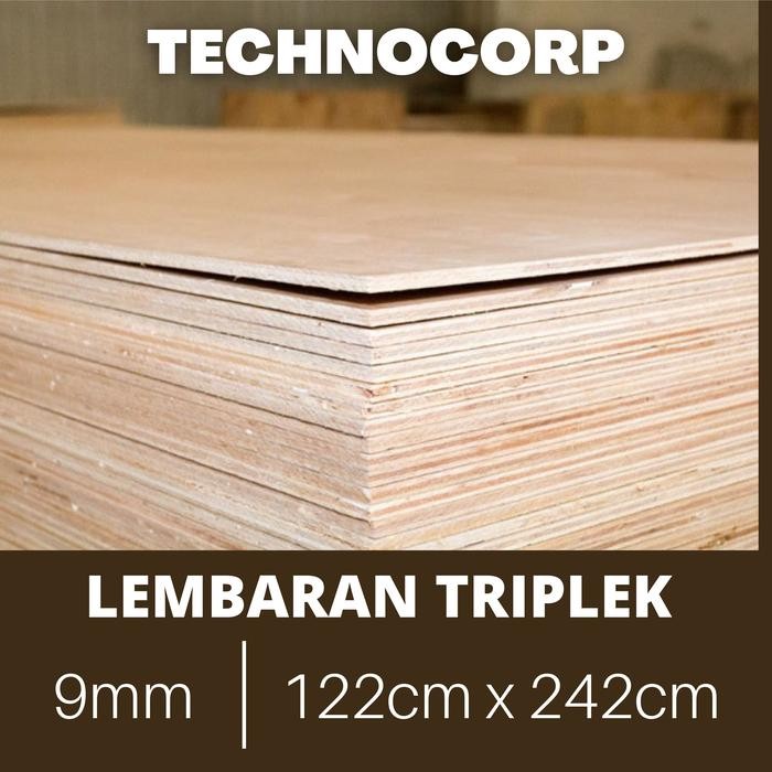PREMIUM LEMBARAN KAYU TRIPLEK 9MM / KEPING MULTIPLEK PLAFON ASBES DINDING 9 MM