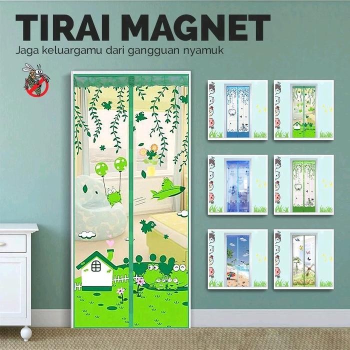 PREMIUM TIRAI MAGNET PINTU KAMAR ANTI NYAMUK / GORDEN PINTU ANTI NYAMUK