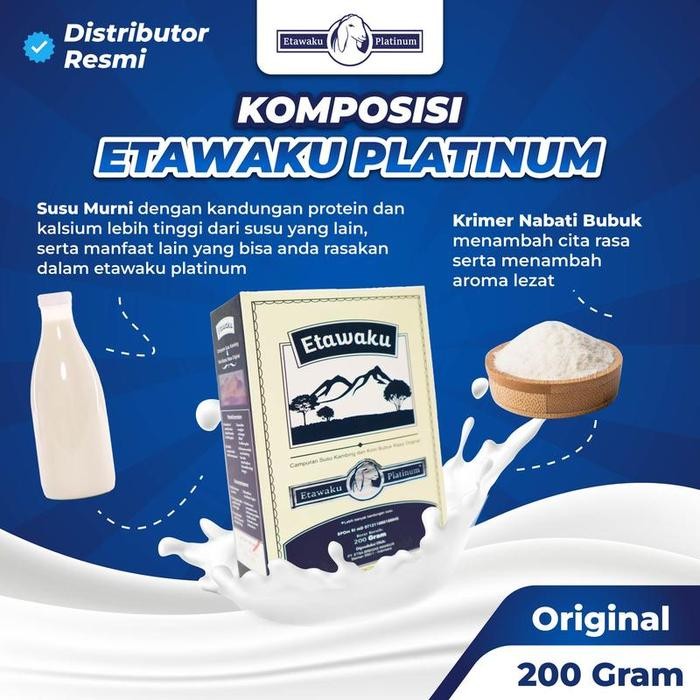 

BARANG TERLARIS Etawaku Platinum Original Asli Official Susu kambing Etawa Plus Krimer Nabati Bantu
