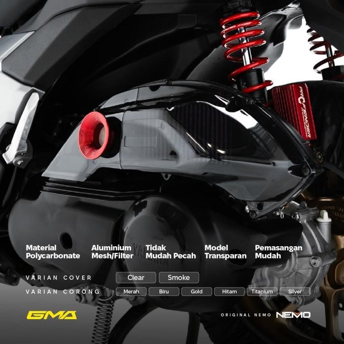 Cover Filter Udara Air Intake Transparan Nmax Turbo Cover Filter Udara Air Intake