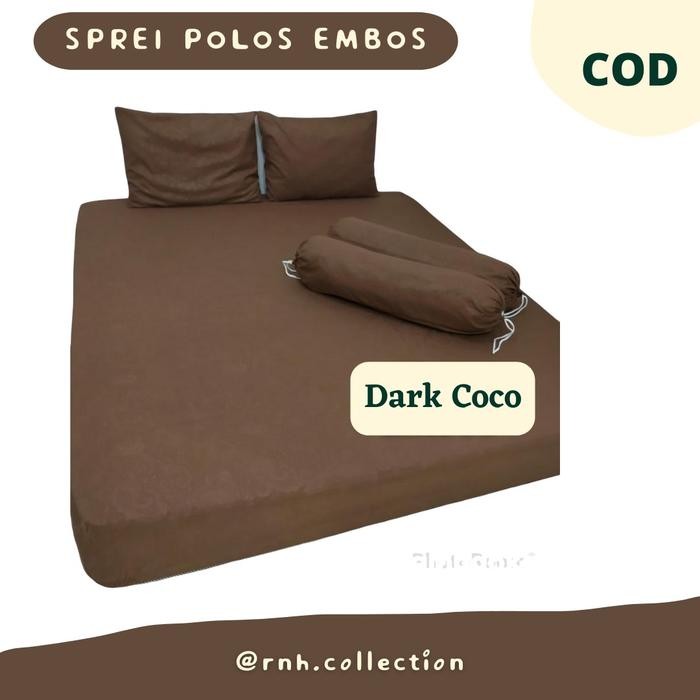 PREMIUM SPREI POLOS EMBOS COKLAT SPREI MURAH 50RIBUAN TIKTOKSHOP SPREI EMBOS TIKTOKSHOP