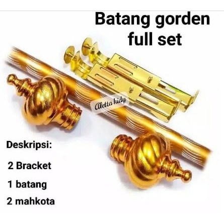 PREMIUM BATANG GORDEN / BESI GORDEN/ TIANG GORDEN FULLSET 100-150CM