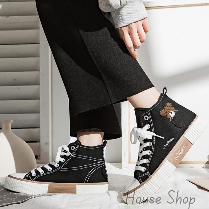 [ Bisa Cod ] Sepatu Wanita Kanvas Sneakers -Sepatu Sneakers Kanvas Wanita - Sepatu Wanita Casual -
